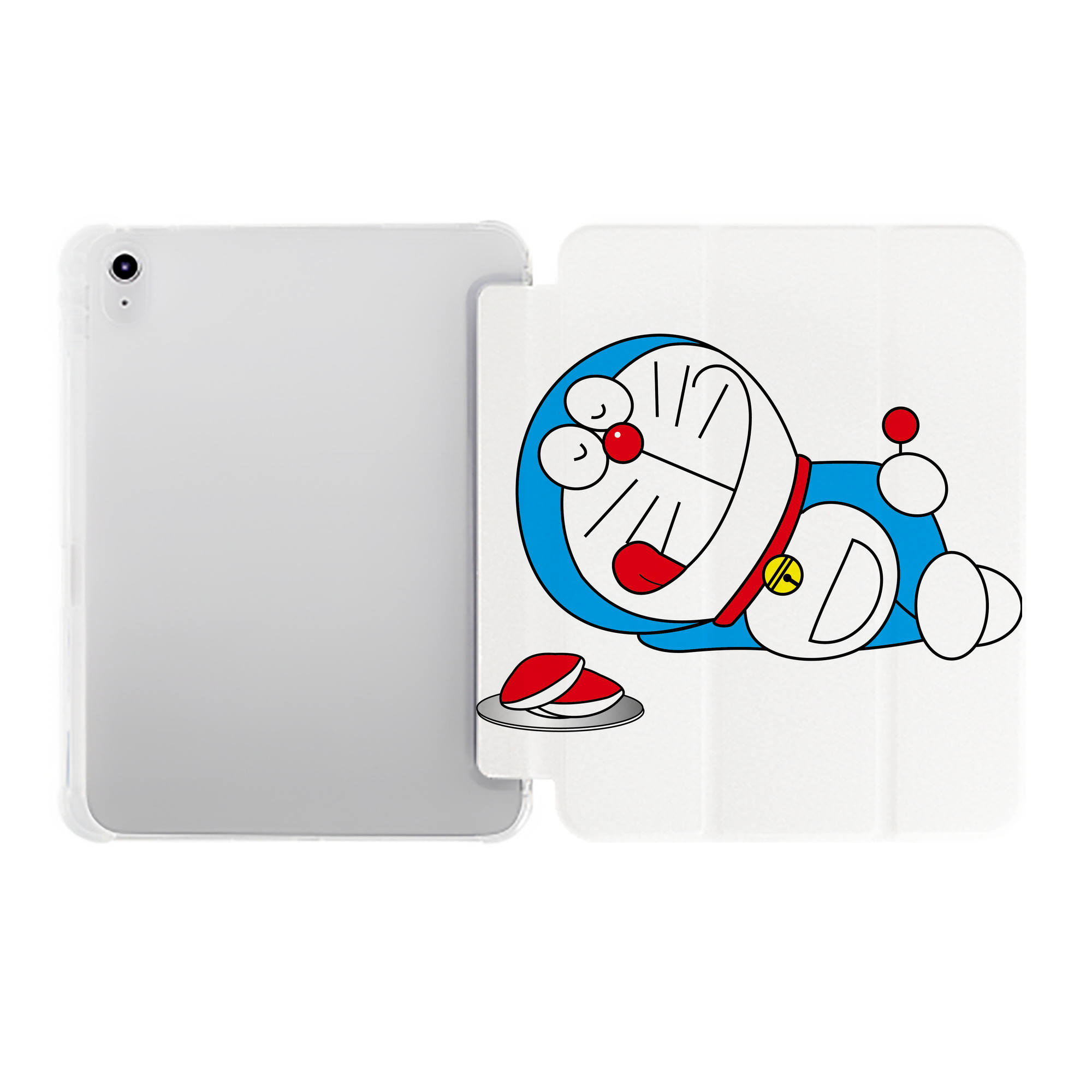 （画像用） ドラえもん Doraemon IPad ケース ペン収納付き 三つ折りスタンド PUレザー×シリコン 対応機種9.5/10.5/10.9インチ